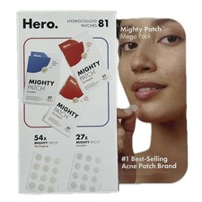 NIOB Hero Mighty Patch Mega Pack, Hydrocolloid Patches Variety 81 Count
