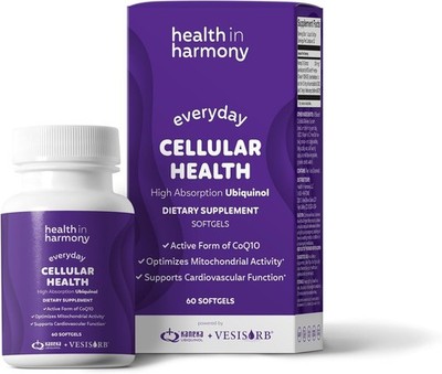 CoQ10 Cellular Health Supplement - Antioxidant & Mitochondrial Support - 60ct.