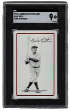 1978 Landsman Sports Deck Playing Cards Babe Ruth King Of Spades SGC 9 Mint