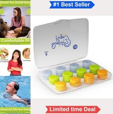 Silicone Ear Plugs 12 Count Moldable Swimming Surfing Bathing Diving Sleeping