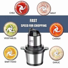 Electric Meat Grinder 6.5L Stainless Steel Heavy Duty Food Mincing Machine