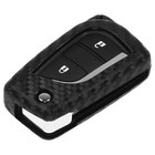 Schlüssel Hülle CARBON für Citroen C1 Peugeot 107 Toyota Aygo Auris Corolla