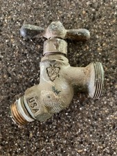 Robinet de tuyau d'eau laiton 3/4" entrée 1" 1/8 sortie protection contre lavage à contre-courant