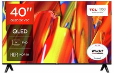 Image of TCL 40 Inch TV Smart Full HD 1080p QLED HDR Android TV 40V5C-UK