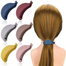 6/12PCS Non-Slip Banana Hair Clips Grind Arenaceous Hair Claw Clips for Women