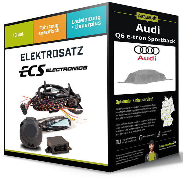 Elektrosatz 13-Pol Spezifisch für Audi Q6 E-Tron Sportback 12.2024-Jetzt-image