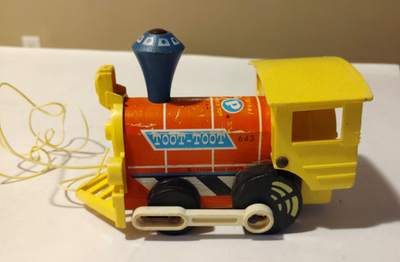 #ad #ad 1964 Fisher Price Toot Toot Train Engine Pull Along Toy # 643 Vintage Classic $4.49