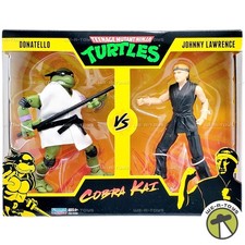 TMNT X Cobra Kai Donatello Vs Johnny Lawrence Action Figure Set Playmates 81294