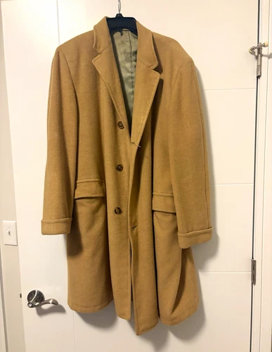 Amalgamated Clothing Workers Of America Vintage 1960s Men’s Cashmere Coat - product listing photo