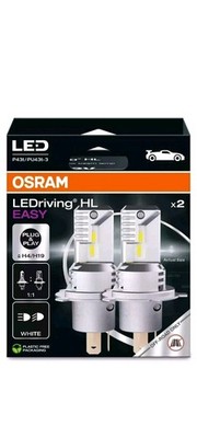 Osram H4 H19 LED Scheinwerfer Birnen 6000K weiß 12V LEDriving P43t - Versand am selben Tag