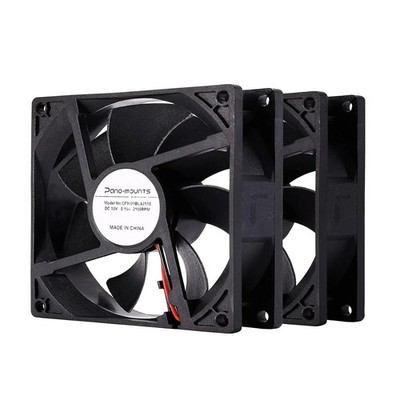 2 Pack 90mm 92mm 12V DC Computer PC Fan 2 Wire 3pin 90x25mm, 90x90x25mm