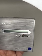 Silver SONY MZ-NH1 Hi-MD Walkman MD Recorder Tested Working With Remote