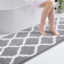 OLANLY 59x24 Microfiber Bath Rug, Non-Slip, Super Soft  Absorbent, Machine Wash