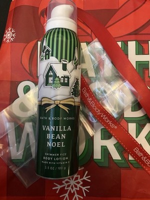 Bath and Body Works Vanilla Bean Noel Shimmer Fizz Body Lotion 3.5 oz 100g