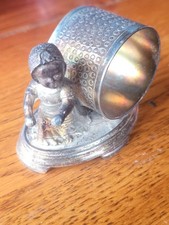 1800's Figural BABY Napkin Ring Holder