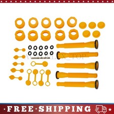 5x Replacement Gas Can Spout Nozzle Vent Kit For Plastic Gas Cans Old Style Caps