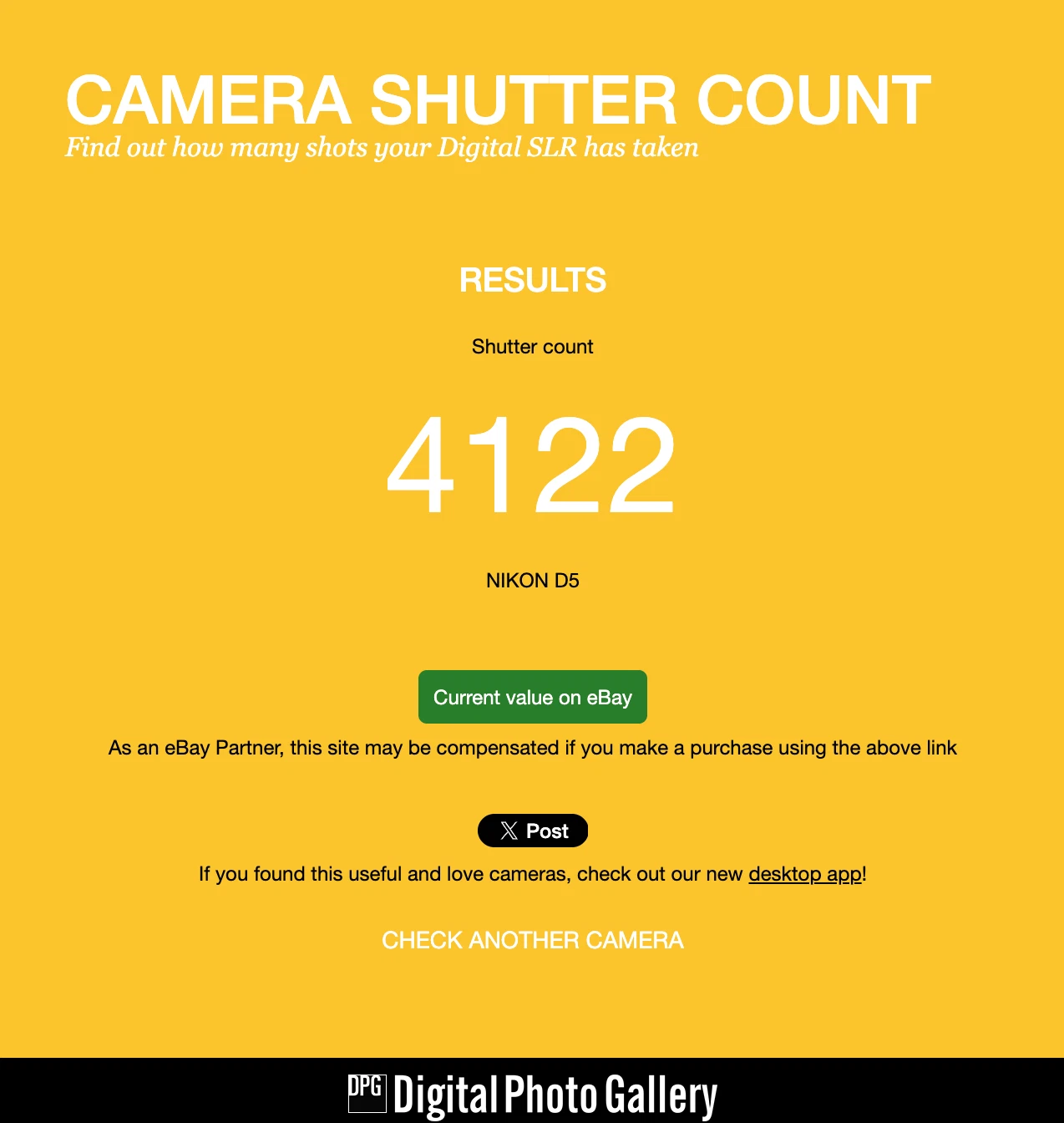 RARE FIND 4K SHOTS NIKON D5 Digital Camera 20.8MP DSLR Camera Body Dual XQD D5-a image 2