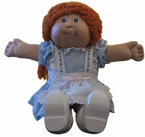 1986 CPK Holland World Traveler Doll Mold 5 Tongue Out Red Hair Green Eyes Clogs