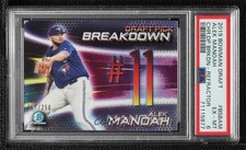 2019 Bowman Draft Chrome Scouts Pick Breakdown Refractor Alek Manoah PSA 6 0k9w