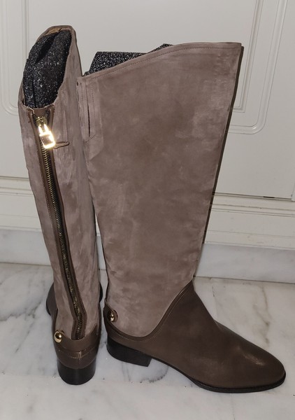 botas altas mujer, de Uterque, 40 cm de alto, marrón. Perfecto estado.