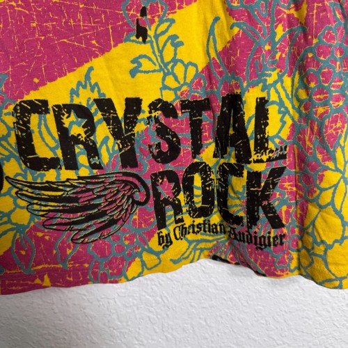 Christian Audigier Crystal Rock Shirt Damen Medium Y2K Tokyo Sun Kirschblüte - Bild 10 von 16