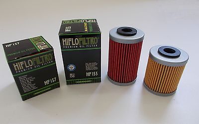 MXC EXC KTM 525 SX XC HIFLO FILTRO KIT FILTRI OLIO XC-W 04 HF155-HF157