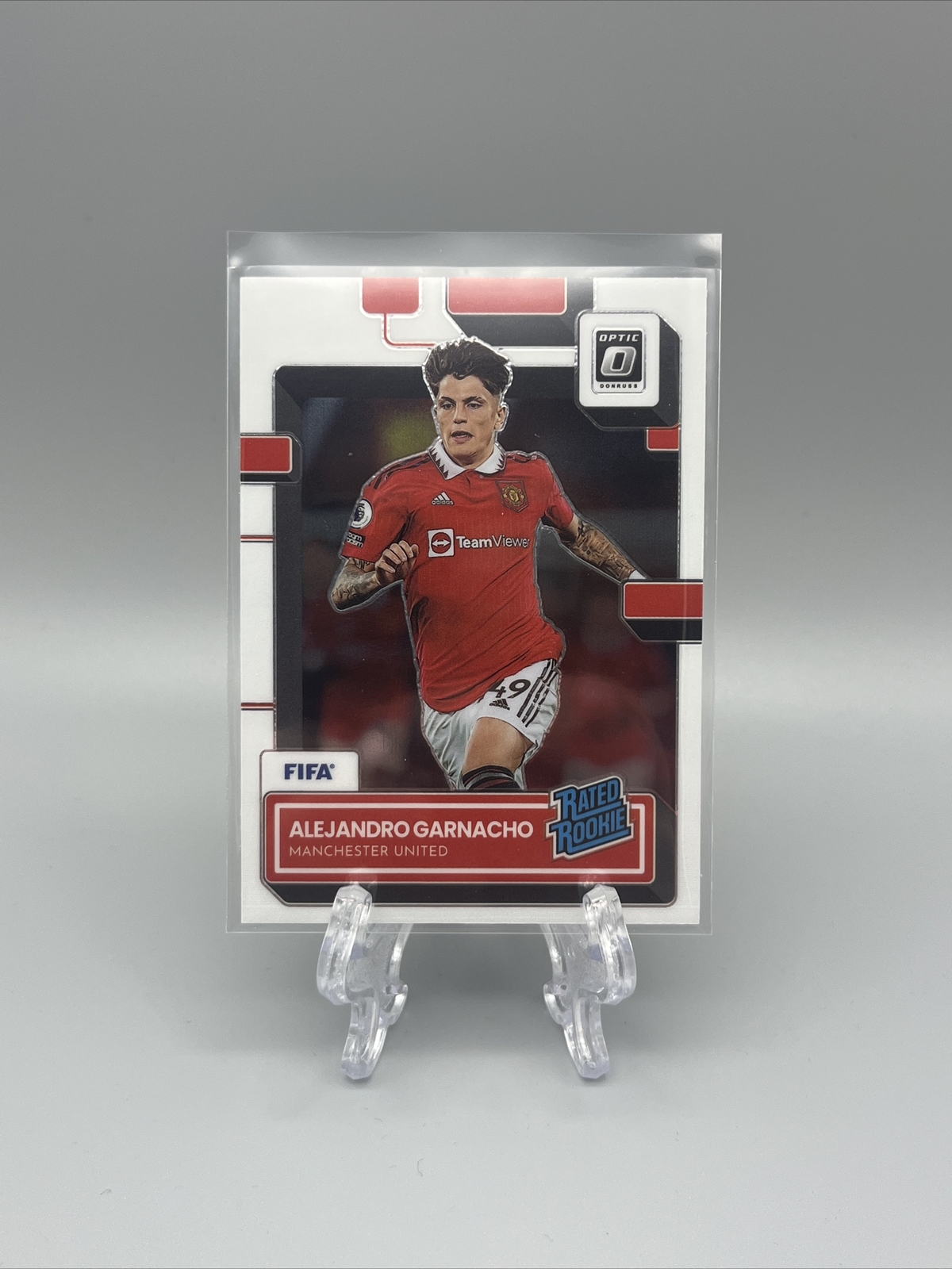 22-23 Donruss Optic Soccer Alejandro Garnacho Rated Rookie  Manchester United