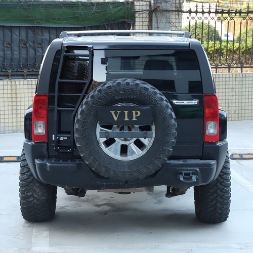 Back Rear Door Tailgate Ladder Climbing Roof Rack Step For Hummer H3 2005-2009 - Picture 4 of 24