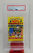 1987 Topps American Football UK SEALED PACK JIM KELLY RC SHOWING PSA 10 GEM MT!