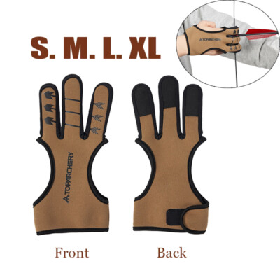 Archery Glove Finger Archery Gloves Hunting Finger Protector Guard Bow  Hunting