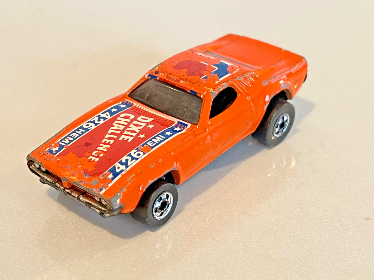 旧いホットウィール　Hot Wheels Dixie Challenger Hot Wheels Dodge Dixie Challenger 426 Hemi 1970 Orange