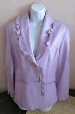 Women's Ferry Lewis Classic Luxuries Lavender Leather Jacket Size S