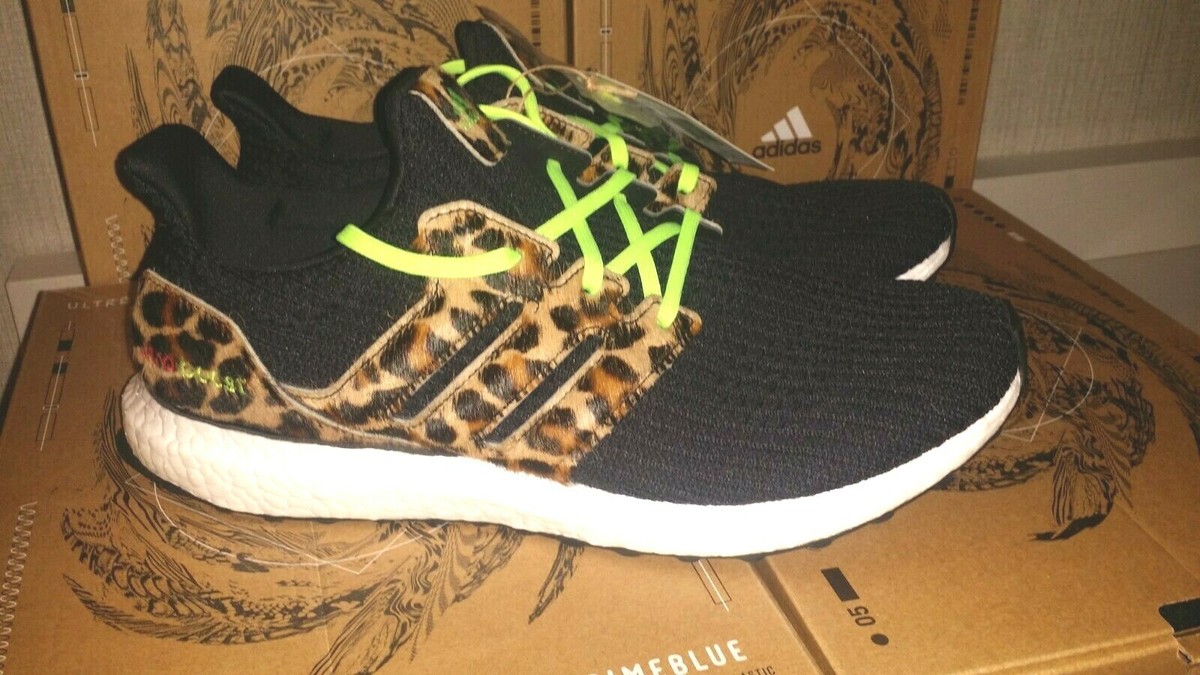 NEW MENS ADIDAS ORIGINALS ULTRABOOST DNA LEOPARD RUNNING SHOES