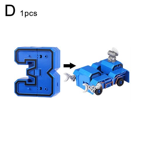 .Digital-Magic Number Transformer Robot Toy Assembling Action Puzzle-Model I6Z6 - Picture 25 of 31