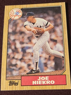 topps エラーカード 平野 1987 Topps Joe Niekro Card 344 With Errors | eBay