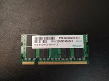 Apacer DDR2 1GB PC667 (Samsung M470T2953EZ3-CE6) SODIMM