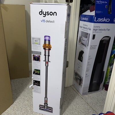 New Dyson v15 Detect Cordless Stick Vacuum Cleaner SV47 Nickel