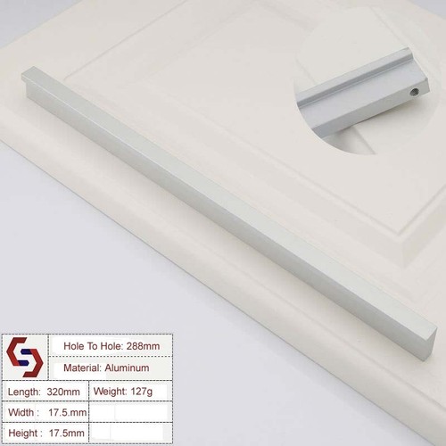 Zinc Kitchen Cabinet Handles Drawer Bar Handle Pull 96mm - 1160mm - Picture 3 of 24