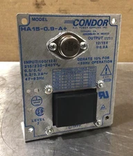 Condor HA15-0.9-A+ DC Power Supply 12/15V 0.9A  Used