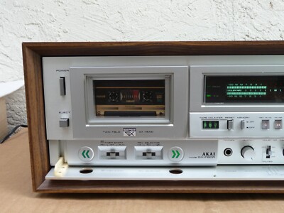 Akai GX F60R Auto Reverse Stereo Cassette Tape Deck w Wooden