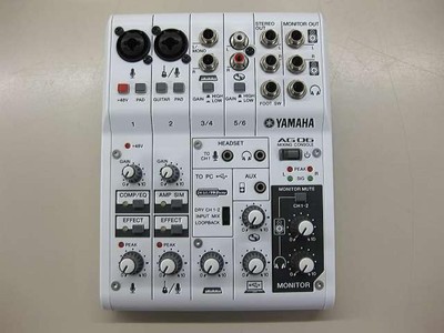 Yamaha AG06 USB Webcasting Mixer - Ausgezeichneter Arbeits Zustand Aus Japan