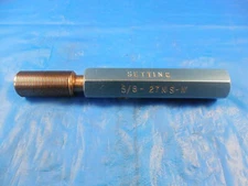 5/8 27 NS SET THREAD PLUG GAGE .625 GO ONLY P.D. = .5990 QUALITY INSPECTION TOOL