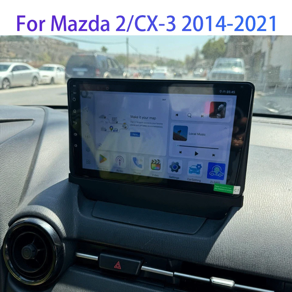 Wireless Carplay 4-64G Android 13 For Mazda 2/CX-3 2014-21 Car Stereo Radio GPS - Image 4 of 4