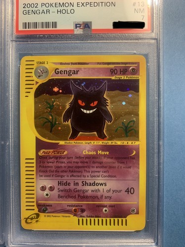 02 Pokemon Expedition 13 165 Gengar Holo Psa 7 Nm Ebay