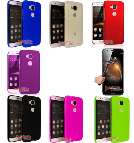 Funda GEL TPU LISA PARA HUAWEI G8 4G GX8 PROTECT CRISTAL TEMPLADO ANTIGOLPE | eBay
