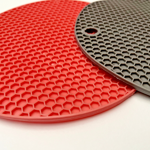 Silicone Round Kitchen Table Mats Heat Resistant Anti-Slid Insulation Placemats - 第 1/9 張圖片