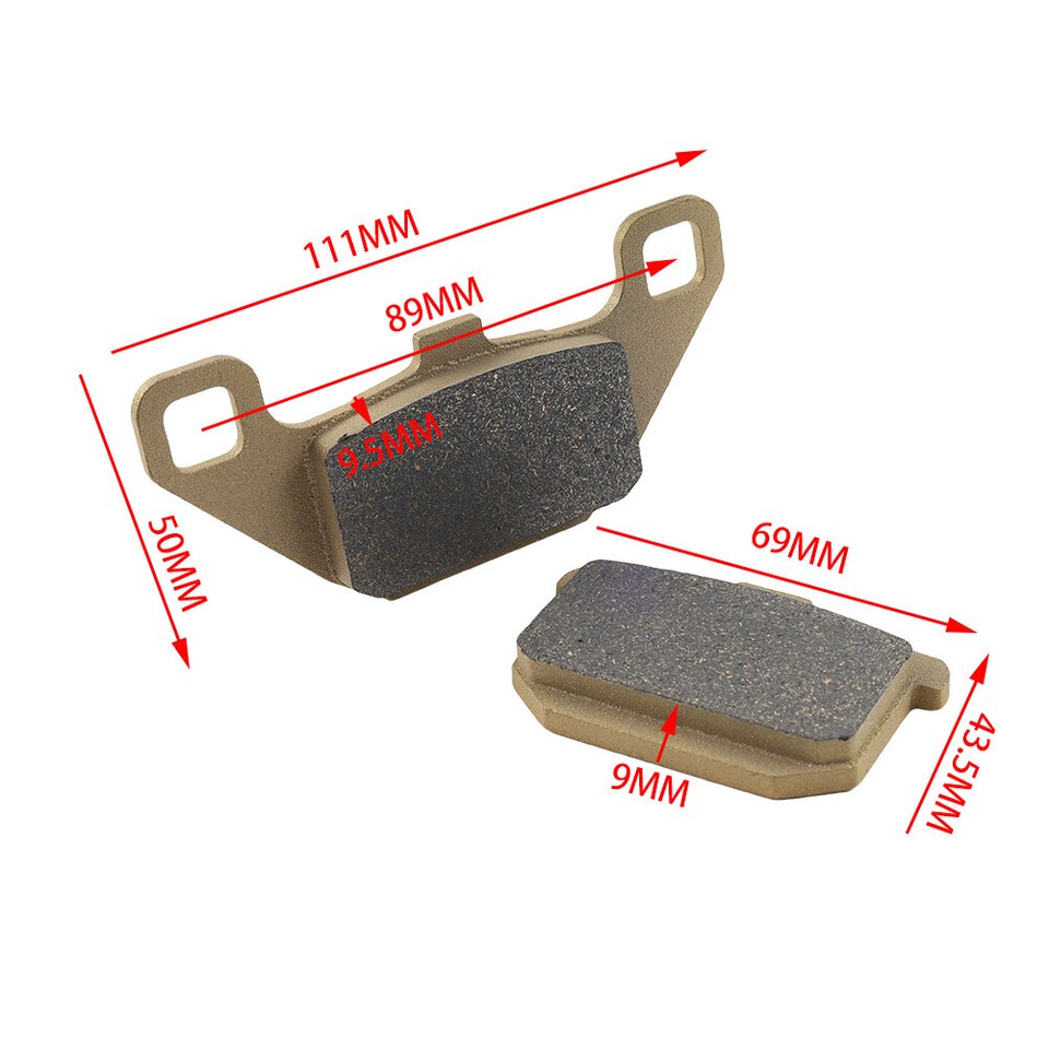 2Pc Champagne Gold Brake Pads For KAWASAKI GPz 900 R ZG1000 VN1500 eBay