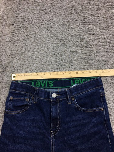 Levis 511 Slim Fit Jeans Boys Size 16 Reg Blue Denim Dark Wash 28x30 - Picture 6 of 13