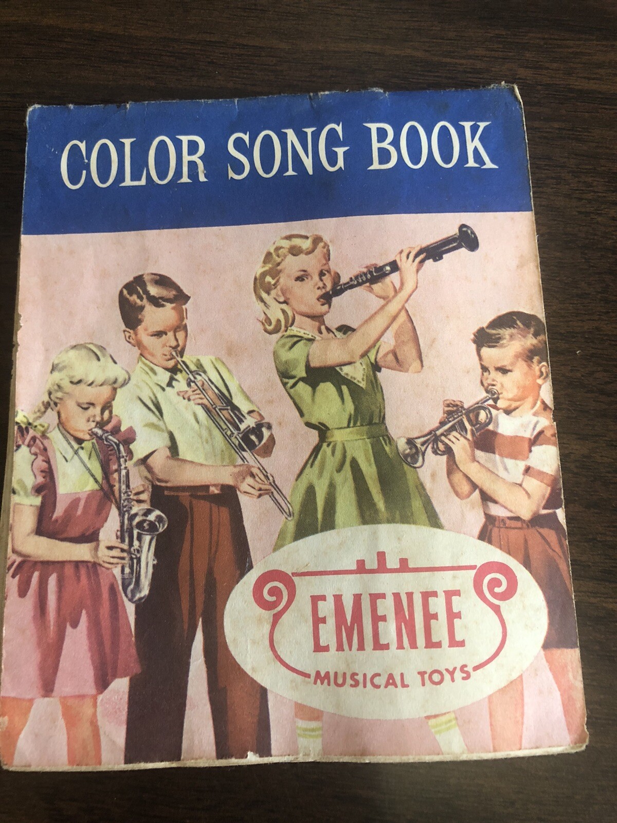 VINTAGE EMENEE MUSICAL CHILDREN'S TOYS CONCOLE XYLOPHONE BOX MUSIC BOOK