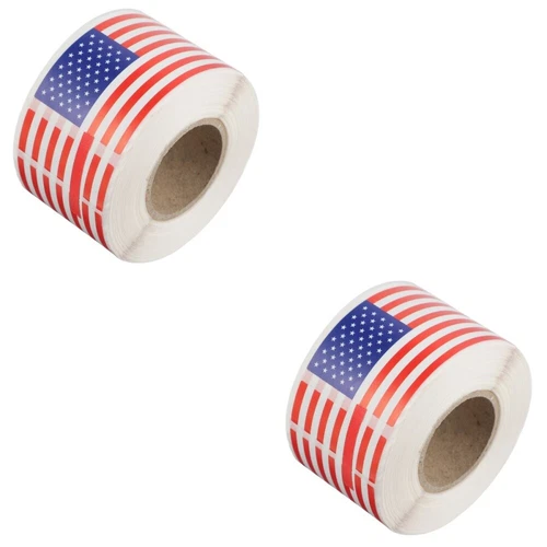 250pcs Usa National Day Stickers Patriotic Envelope Stickers